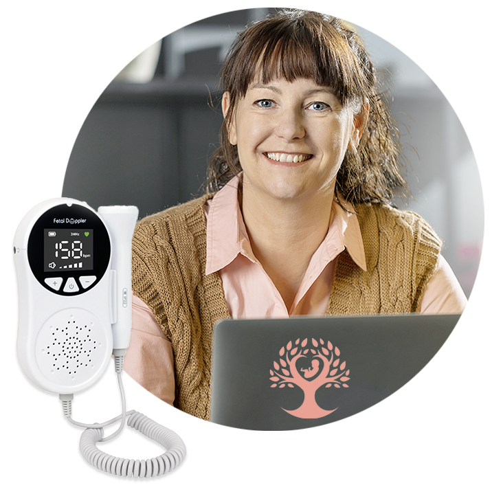 Gravidpakke 3:  Komplet Familie   Inkl. Jordemoder + Ultralydsmonitor fra Babyplan