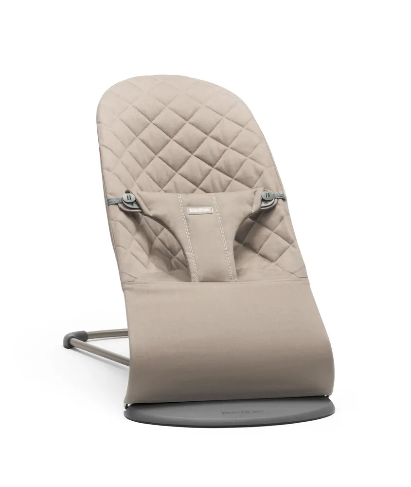Skråstol Bliss   Vævet, Klassisk Quilt, Sandgrå fra Babybjörn