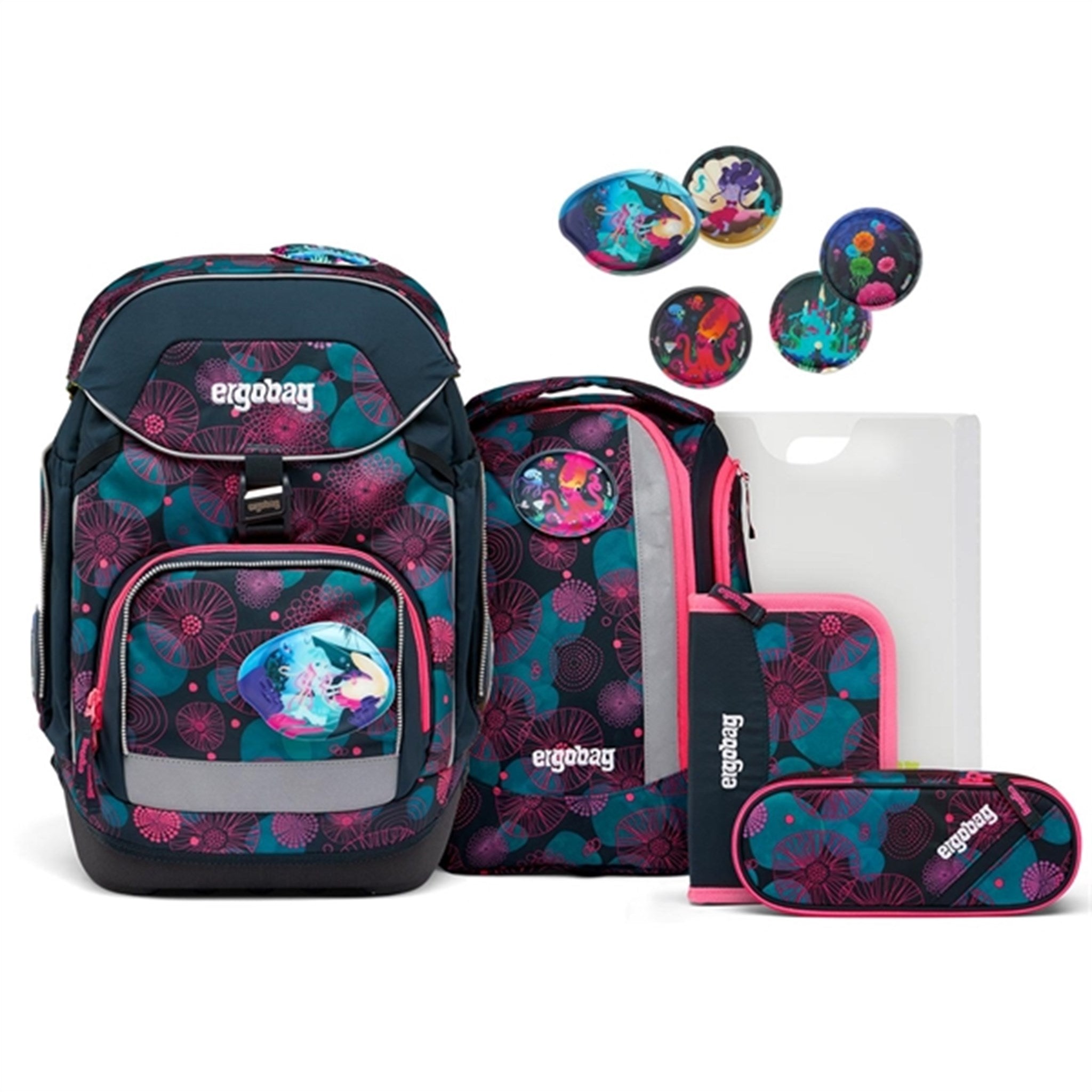 Skoletaske Sæt Pack Coralbear fra Ergobag