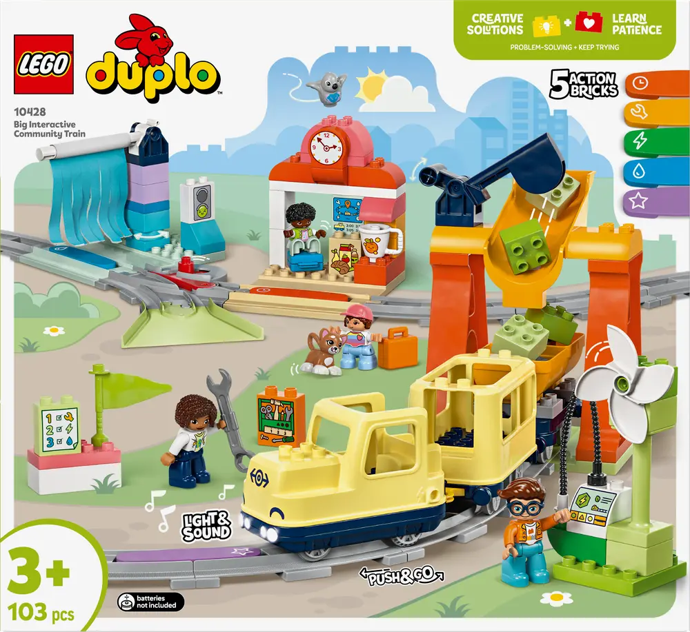 Stort Interaktivt Lokalbanetog 10428 fra Legoâ®