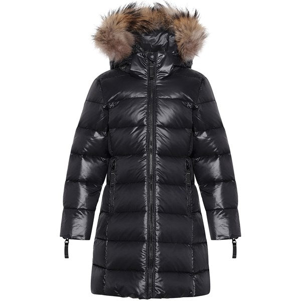 Featherlight Girls Dunjakke M. Pels Black   Str. 10 år fra Ver De Terre