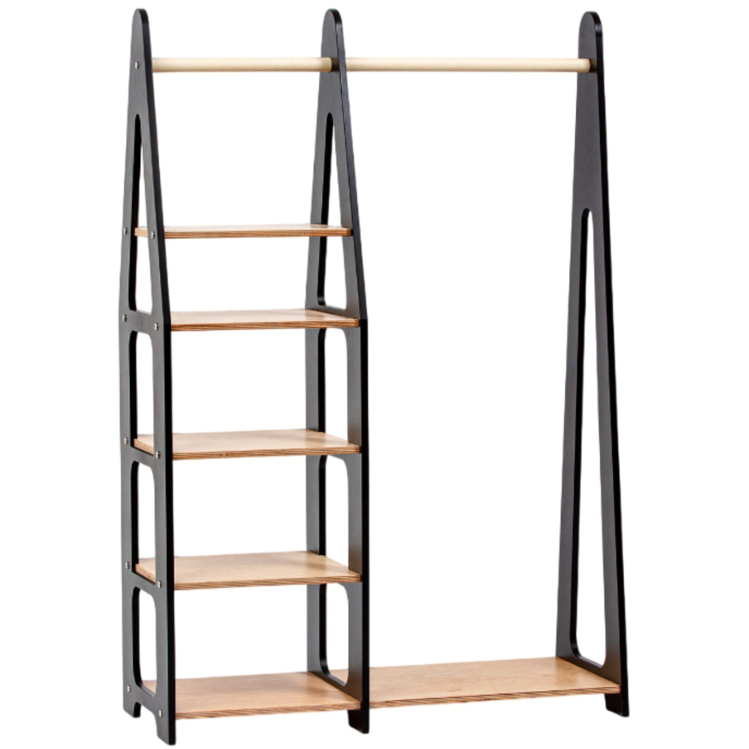 Børnegarderobe U. Skuffer Black fra Duck Woodworks