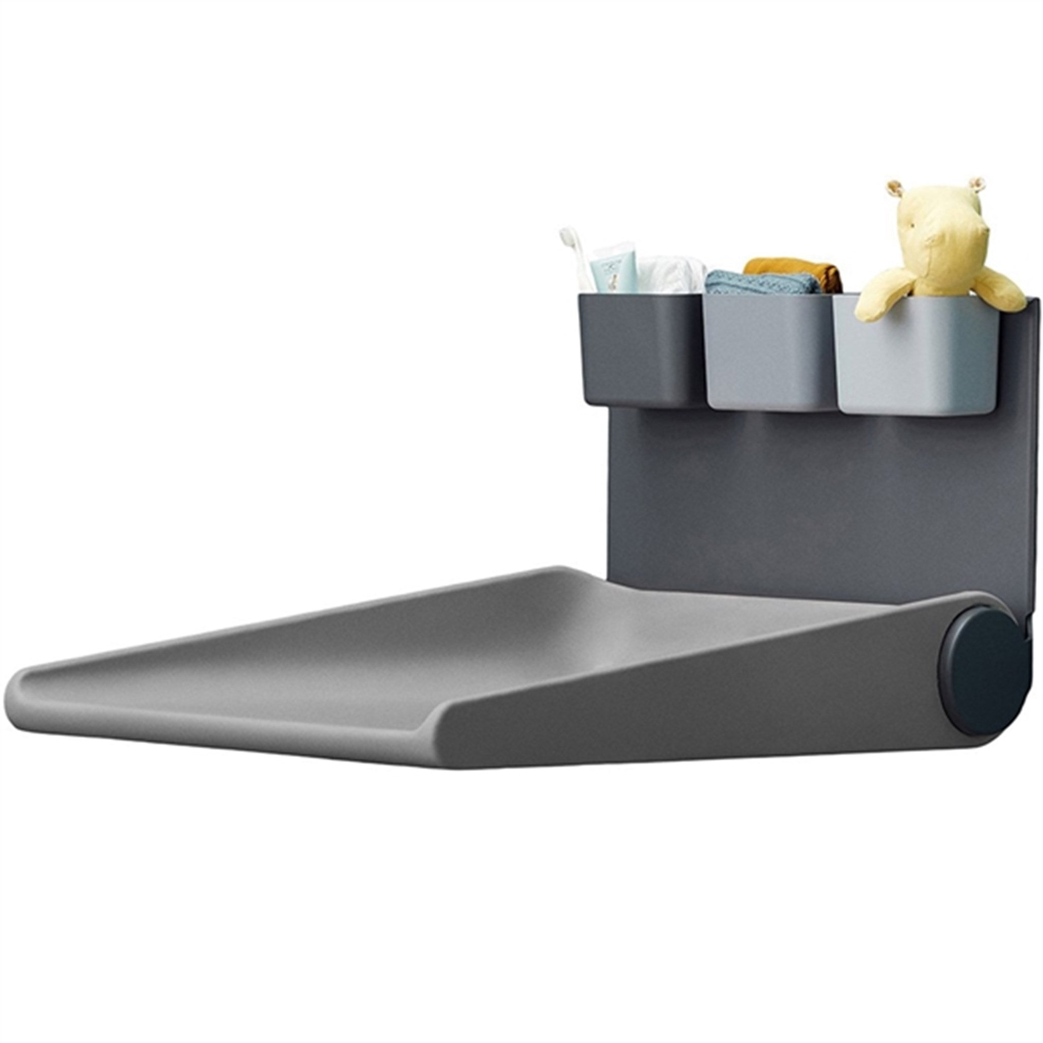 Wally Væghængt Puslebord Dusty Grey fra Leander