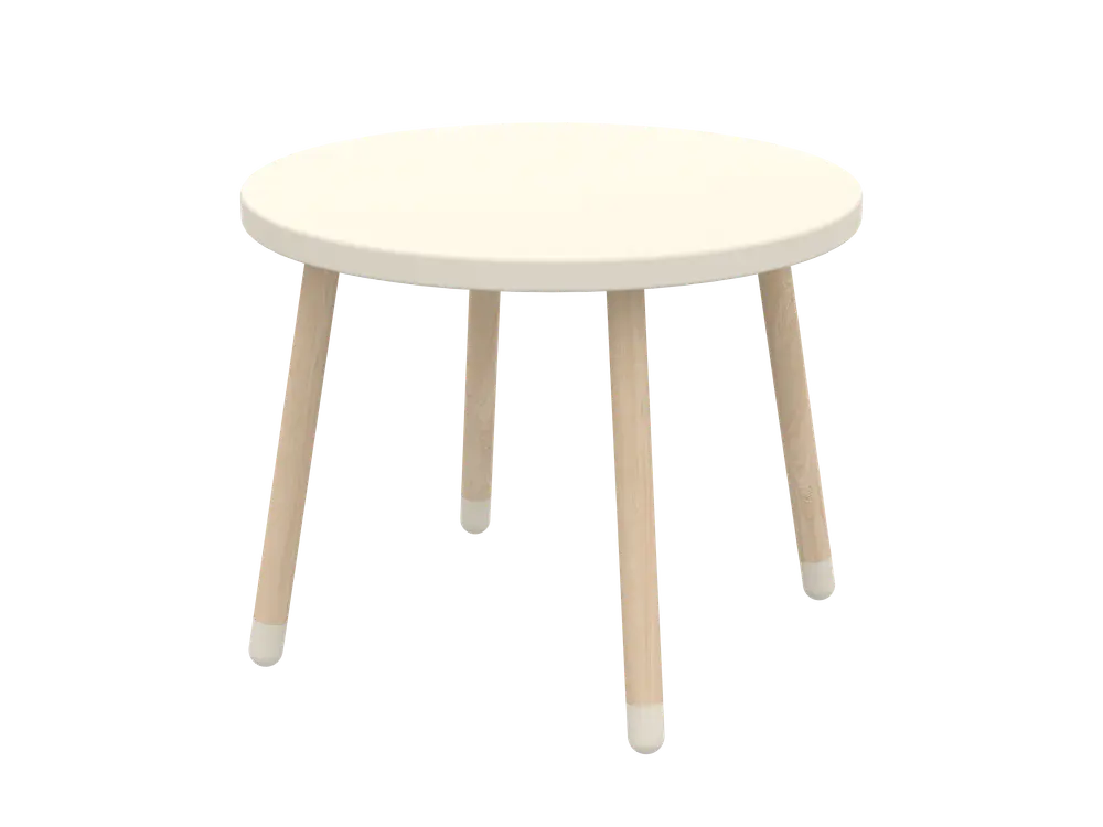 Legebord, Dots, ø60, Cream fra Flexa