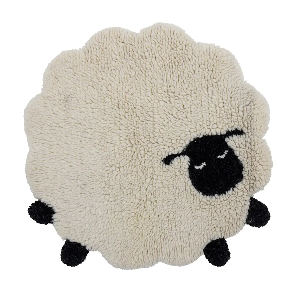 Dolly Tæppe, Hvid, Uld fra Bloomingvillemini