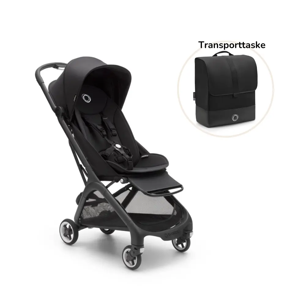 Butterfly Inkl. Transporttaske   Midnight Black fra Bugaboo