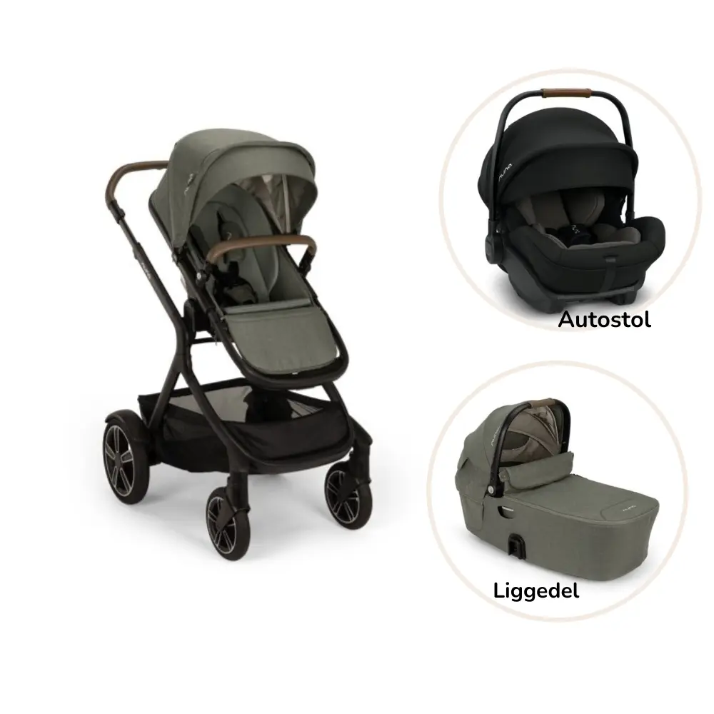 Demi Next Inkl. Carrycot Og Arra Next Caviar Pine fra Nuna