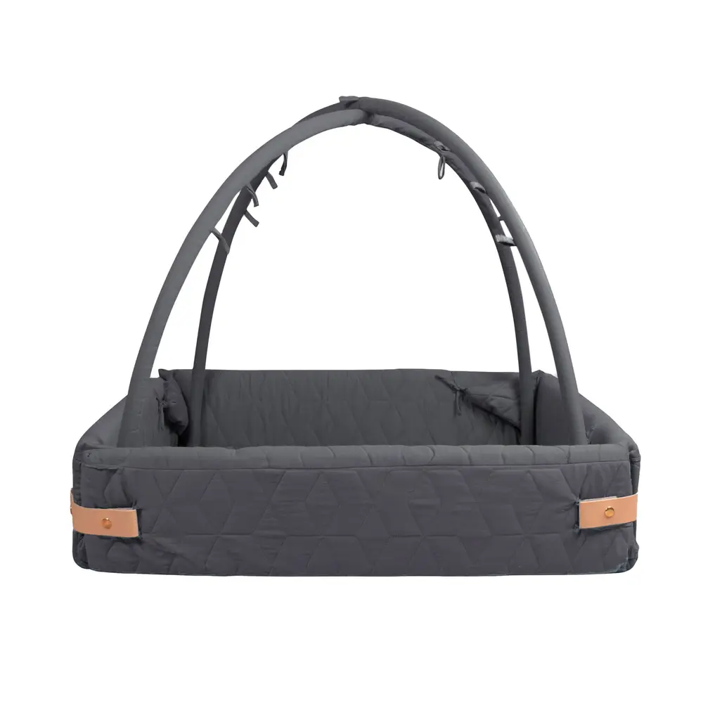 Aktivitetsnest Soft Quilt   Stone Grey fra Filibabba
