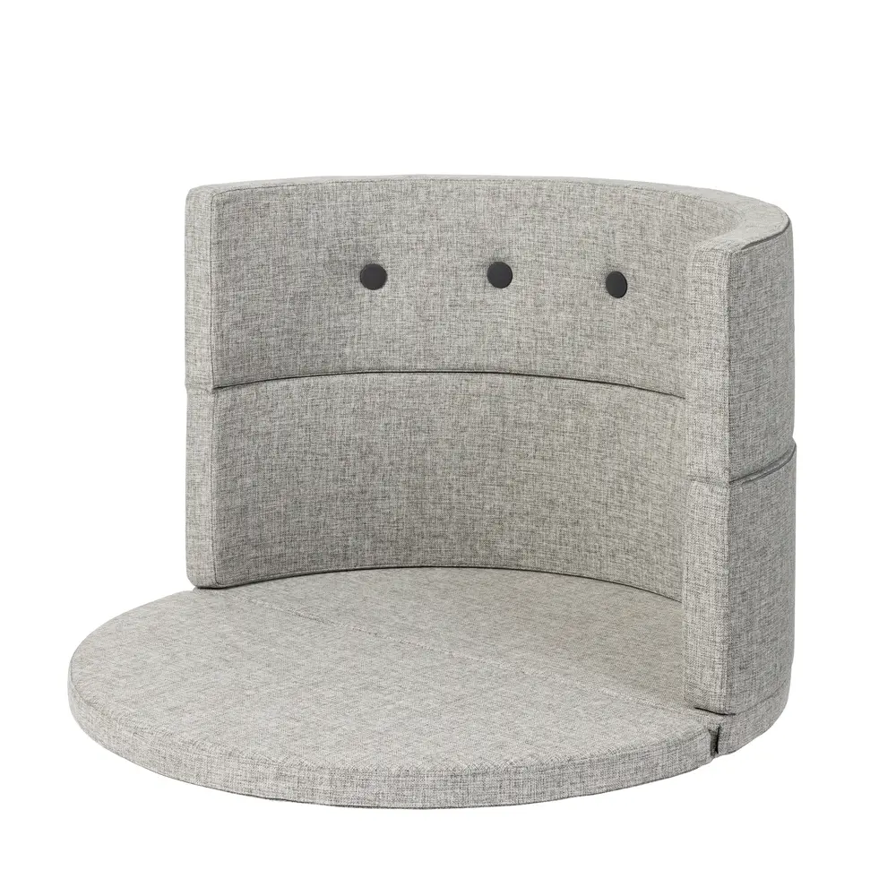 Børnesofa Cirkel   Lysegrå Mørkegrå Knap fra By Klipklap