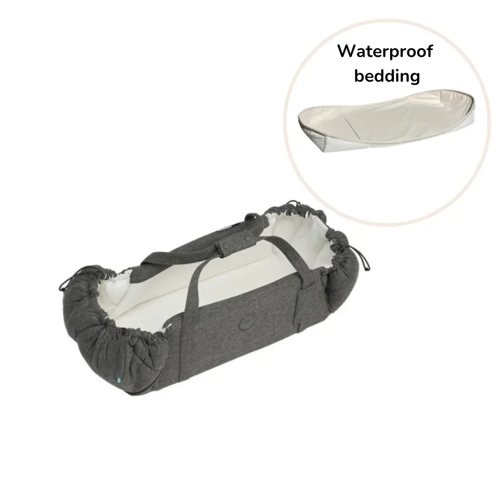Sleepcarrier X Inkl. Waterproof Bedding   Stormy Grey fra Najell