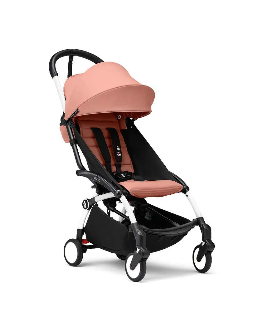 Yoyoâ³ Klapvogn   Ginger På Hvidt Stel fra Stokkeâ®