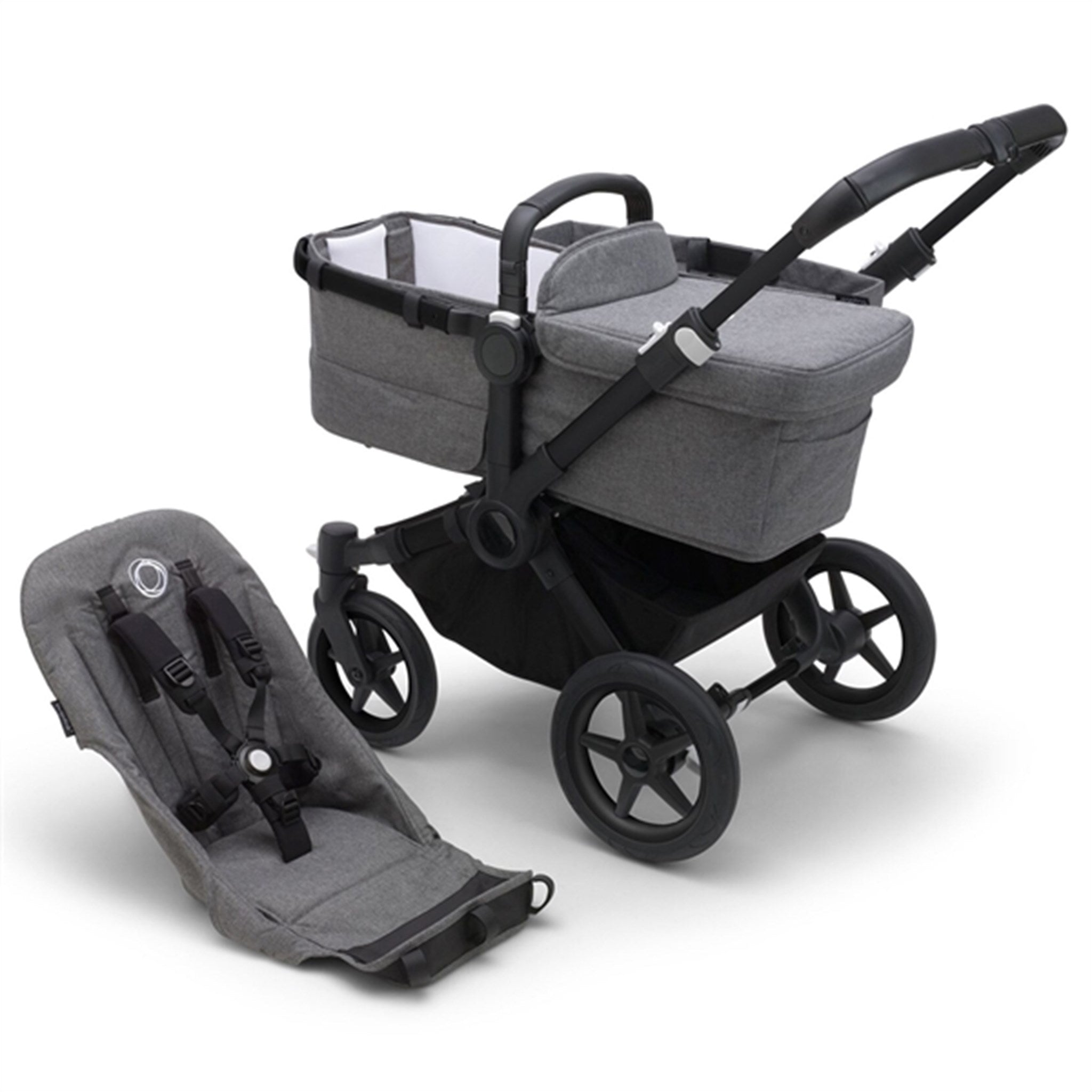 Donkey 5 Base Black Grey Melange fra Bugaboo