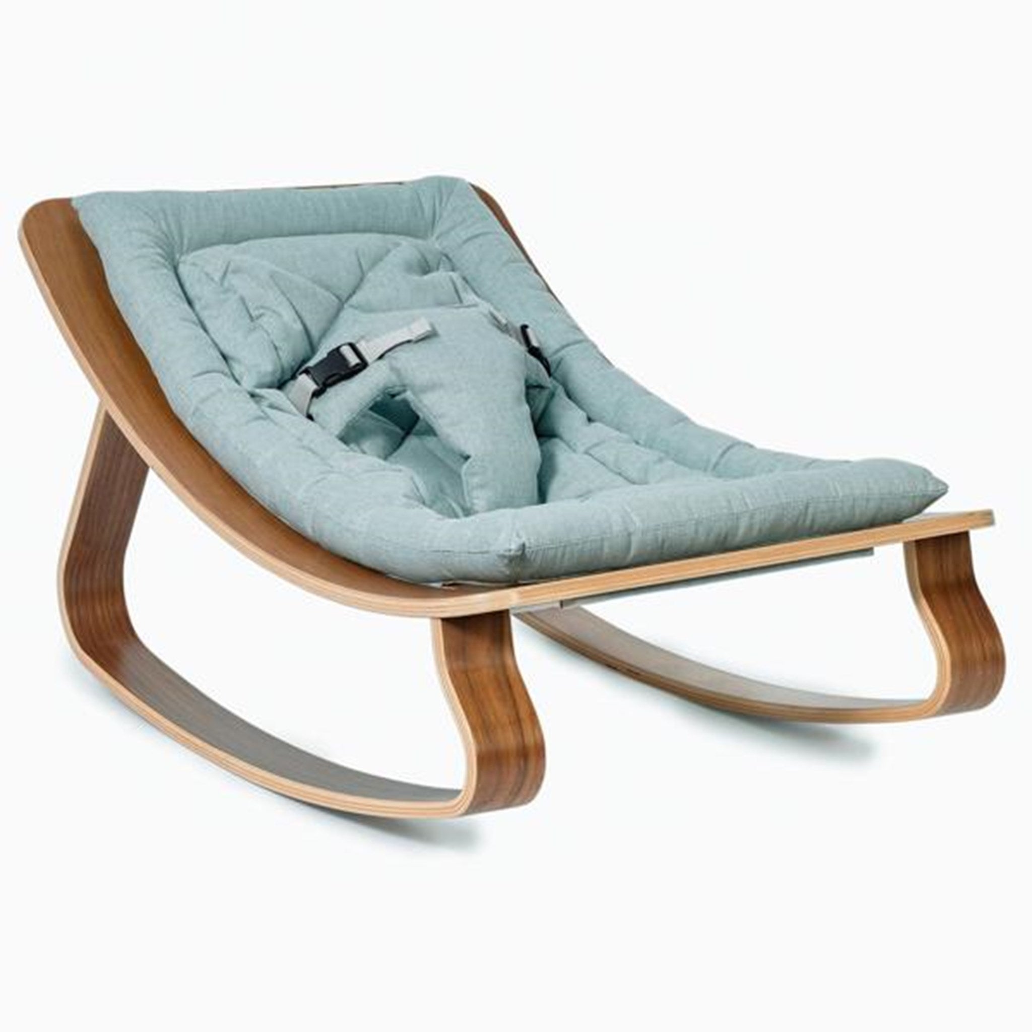 Levo Skråstol Walnut Aruba Blue fra Charlie Crane