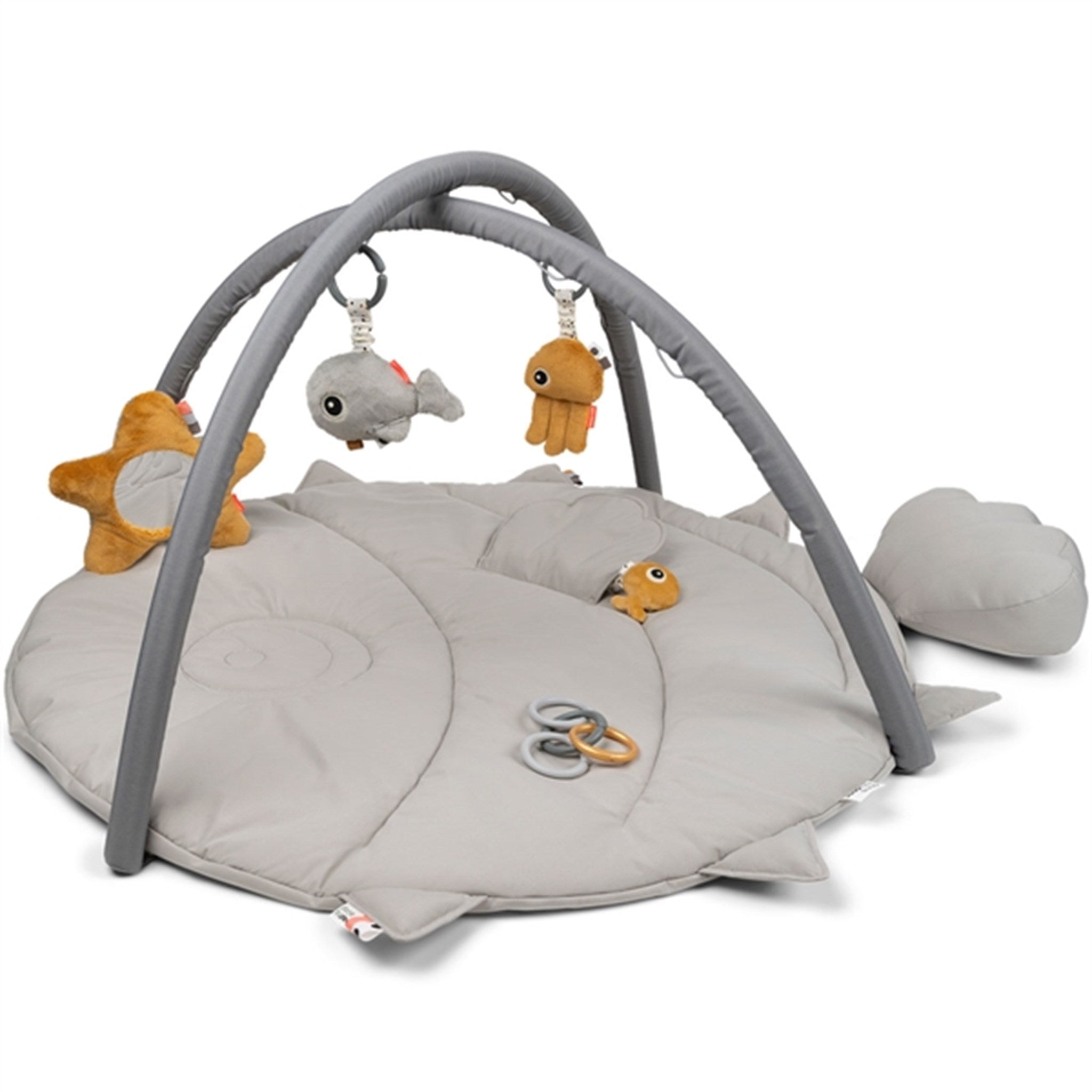 Done By Deer Activity Play Mat Sea Friends Grey fra Donebydeer