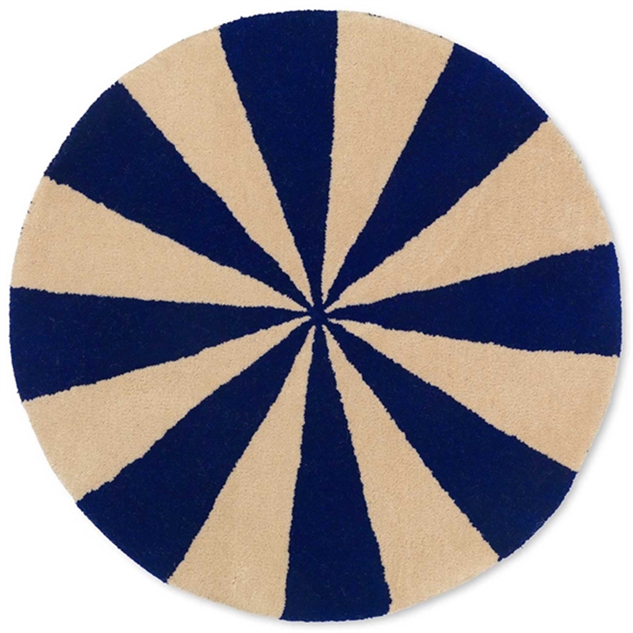 Arch Tuftet Tæppe Bright Blue Offwhite Large fra Ferm Living