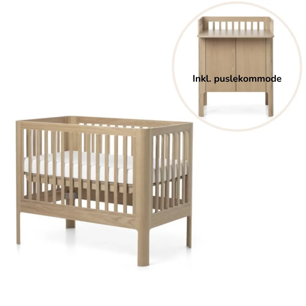 Nova Tremmeseng Med Puslebord   Eg fra Flexa