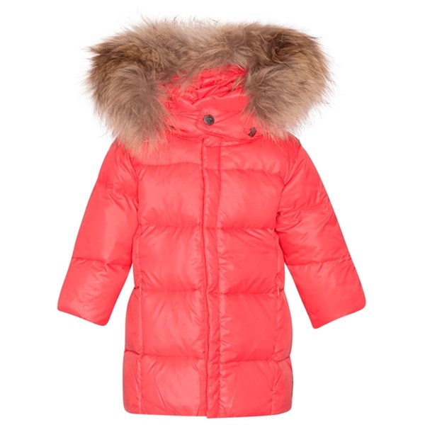 Featherlight Baby Girls Frakke M. Pels Flamingo   Str. 9 Mdr fra Ver De Terre