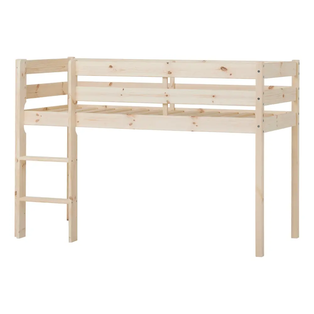 Eco Comfort Halvhøj Seng 70x160 Cm.   Natur fra Hoppekids