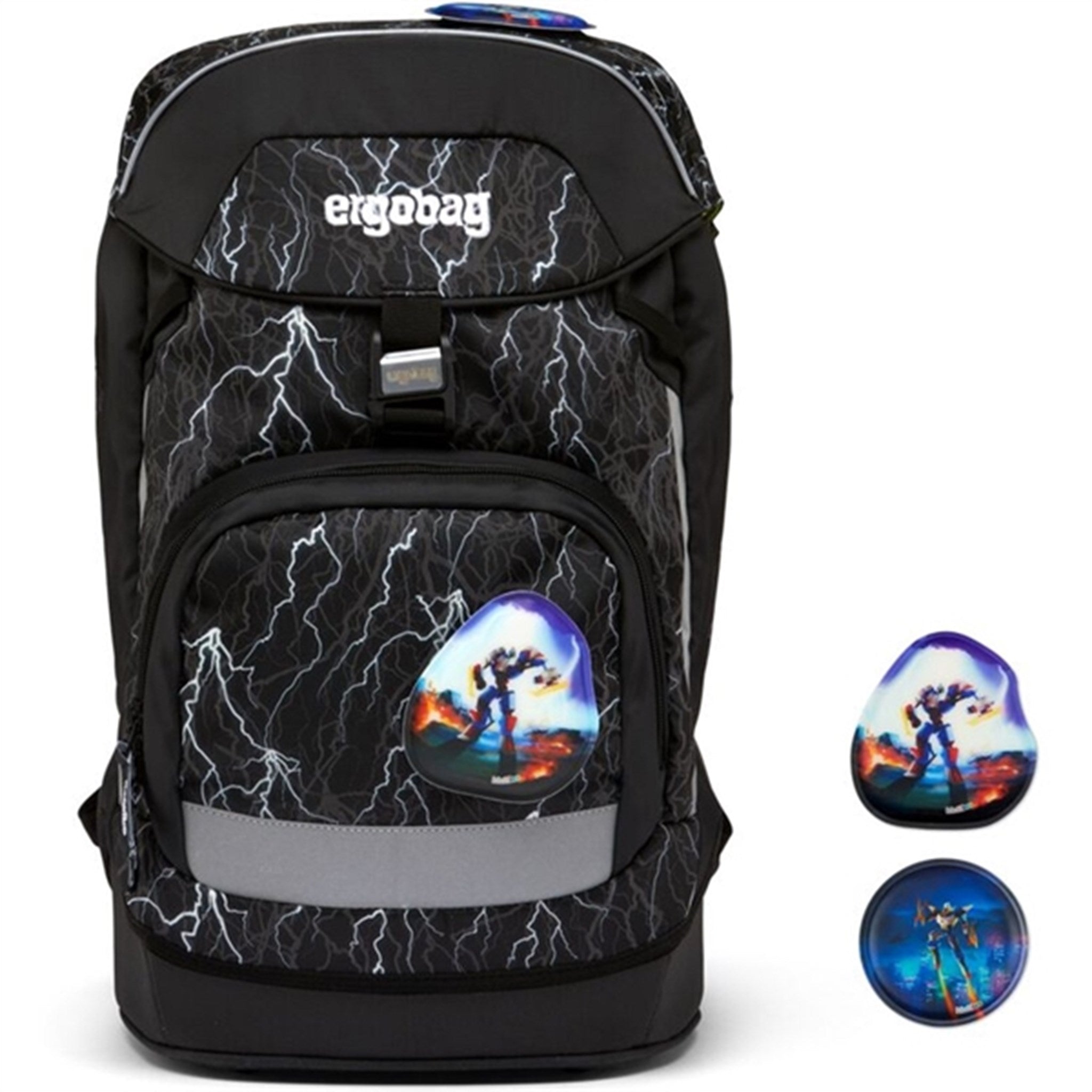 Skoletaske Prime Super Reflectbear fra Ergobag