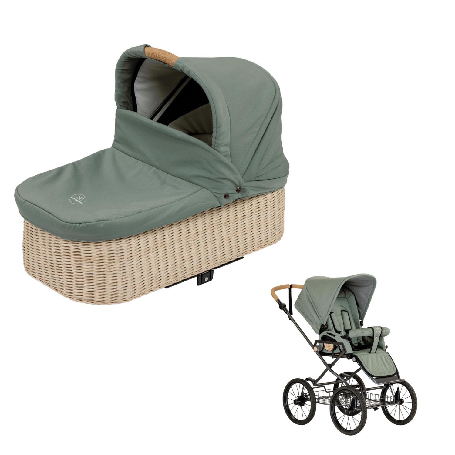 Pakke Ida Retro Flettet   77 Cm   Colour Jade (støvet Grøn) fra Naturkind