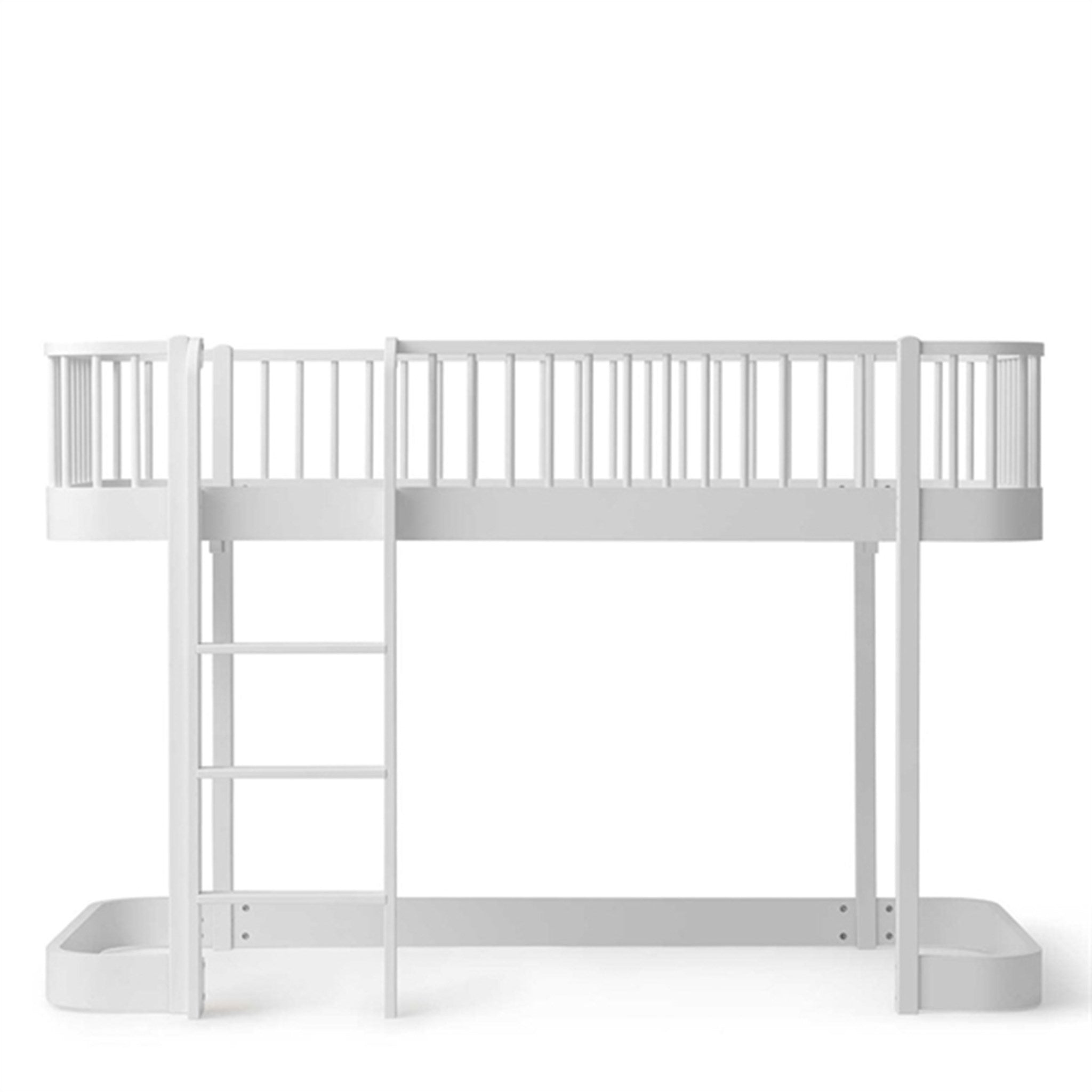 Wood Halvhøj Seng Hvid fra Oliver Furniture