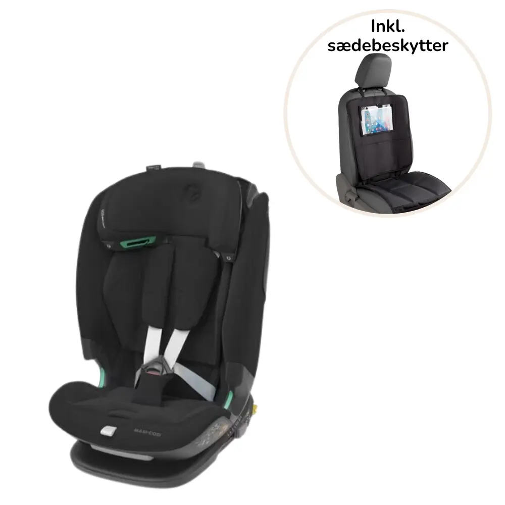 Titan Pro2   Authentic Black Inkl. 3i1 Sædebeskytter fra Babydan