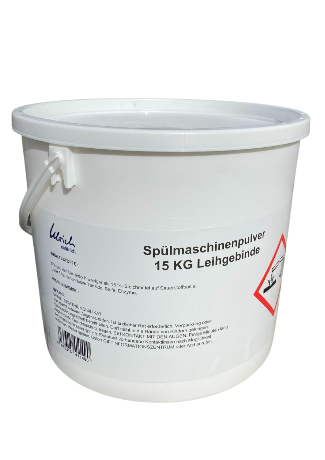 Maskinop­vaskepulver   15 Kg fra Ulrich Natürlich