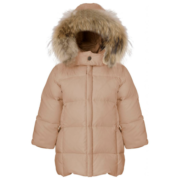Featherlight Baby Girls Dunfrakke M. Pels Mahogany Rose   Str. 9 Mdr fra Ver De Terre