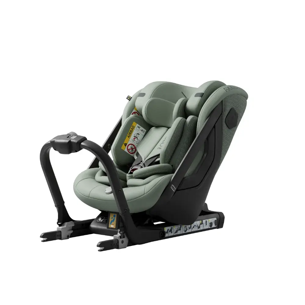 Axkid ONE+ 3 Nordic Bloom Green – Sikker autostol til børn