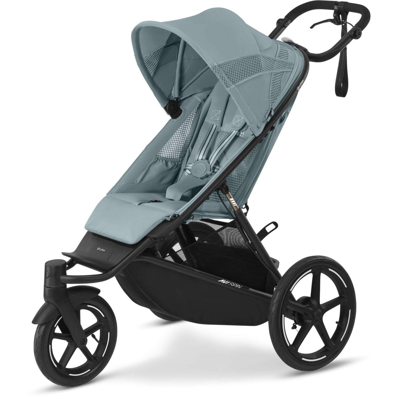 Avi Spin Blk Klapvogn Stormy Blue Light Blue fra Cybex