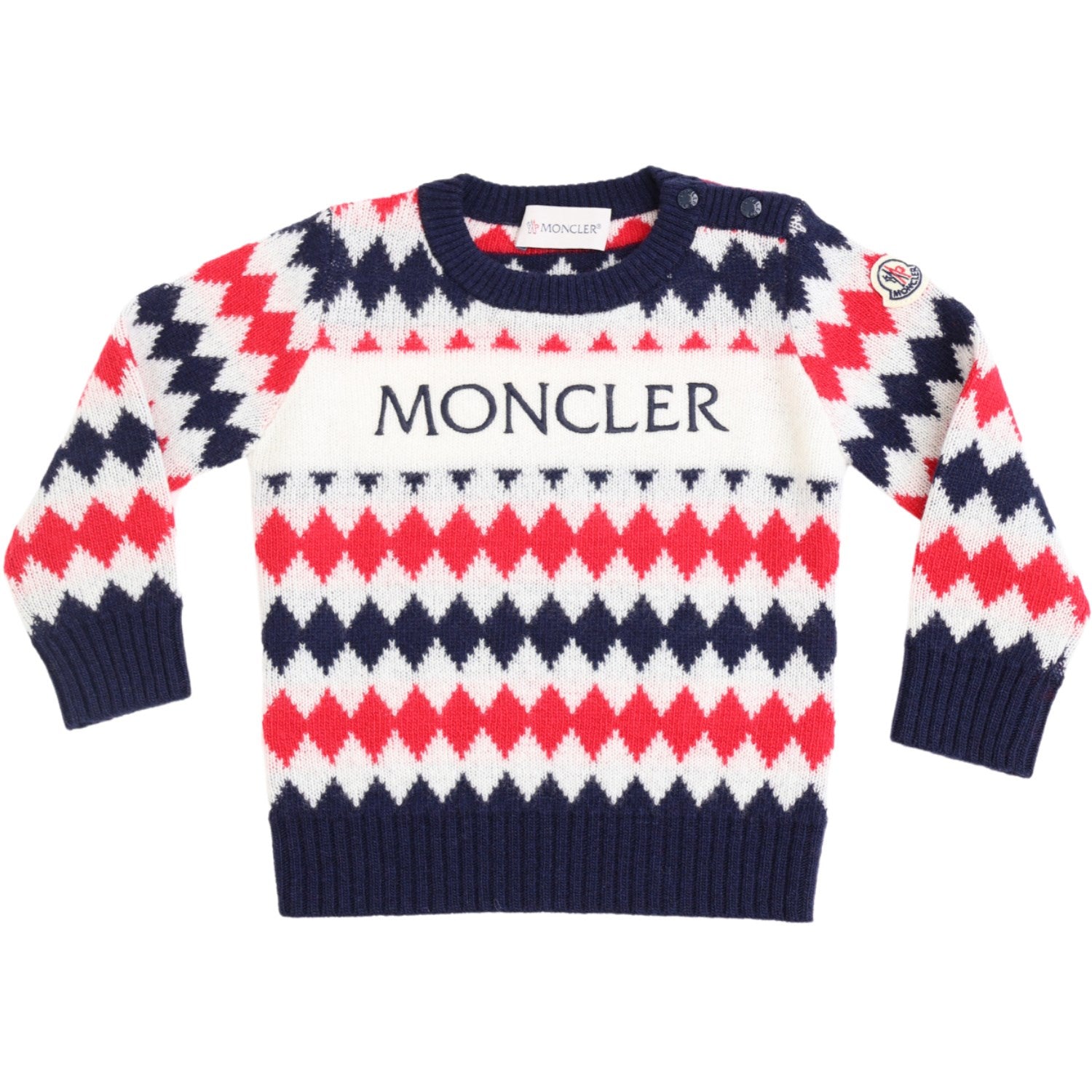 Medium Blue Crew Neck   Str. 3 år fra Moncler