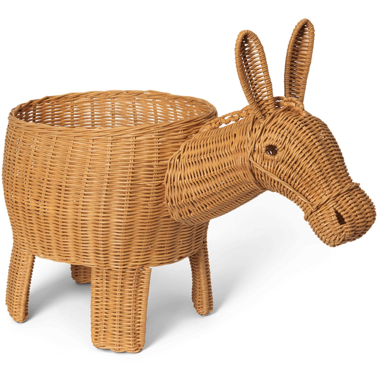 Natural Donkey Flettet Opbevaringskurv fra Ferm Living