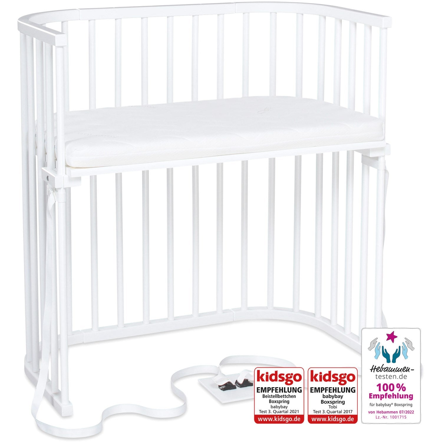 Babybay â® White Varnished Boxspring Co Sleeper fra Babybayâ®