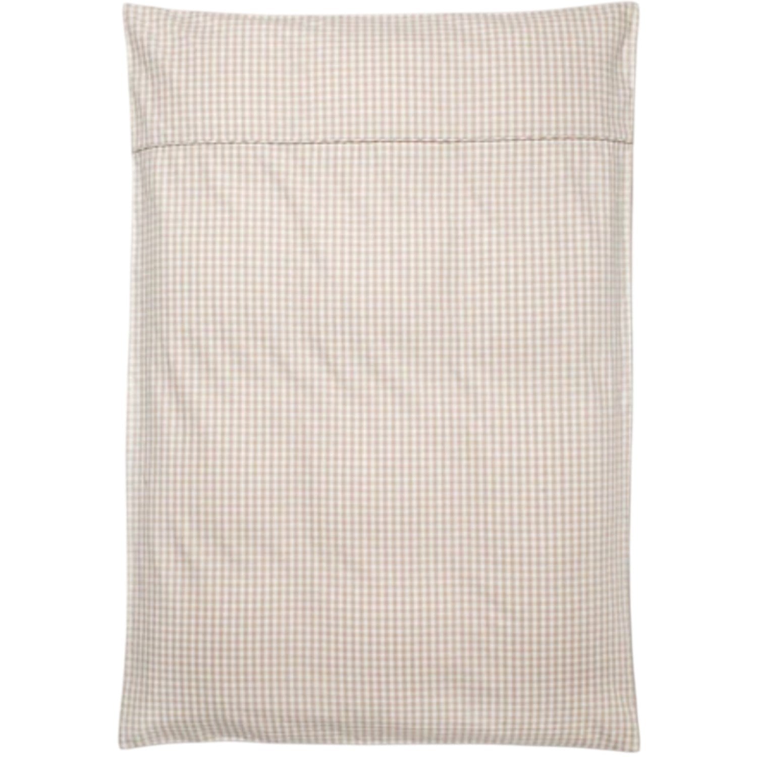 Beige Gingham Classic Full Size Sengetøj fra Lalaby