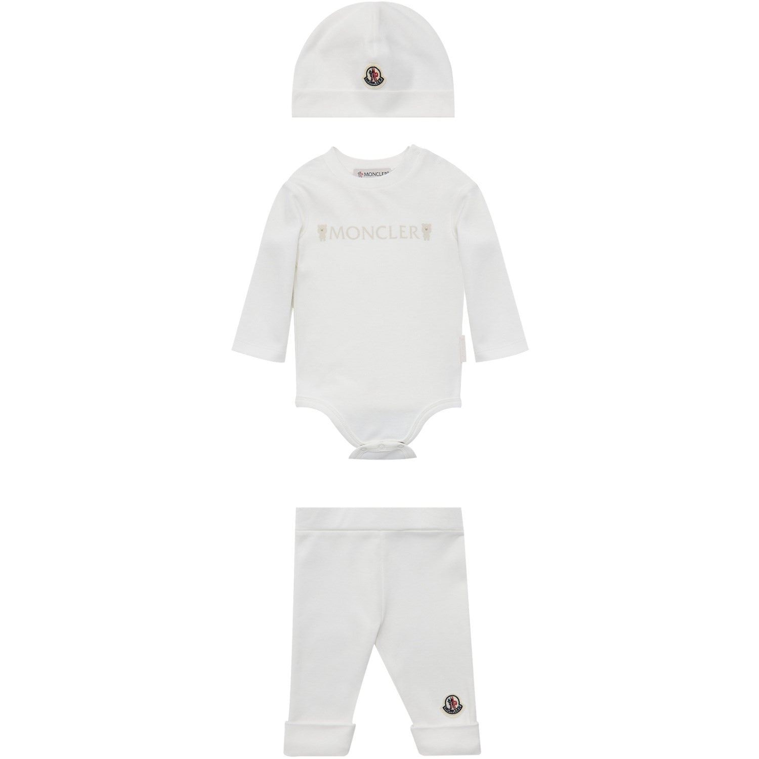 Light Beige Body & Bukser Sæt   Str. 3 6 Mdr fra Moncler