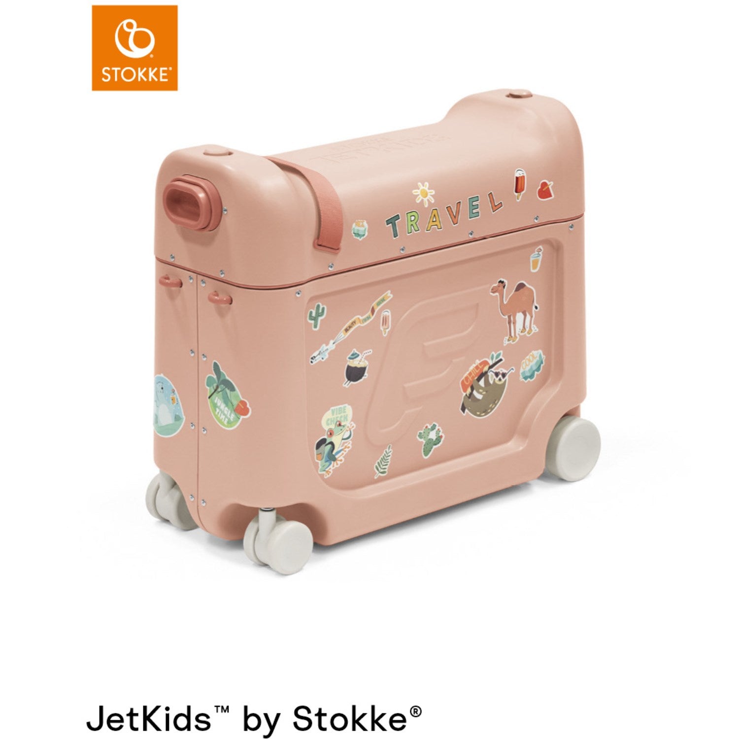 Jetkidsâ¢ Bedboxâ¢ Kuffert Coral Pink fra Stokkeâ®