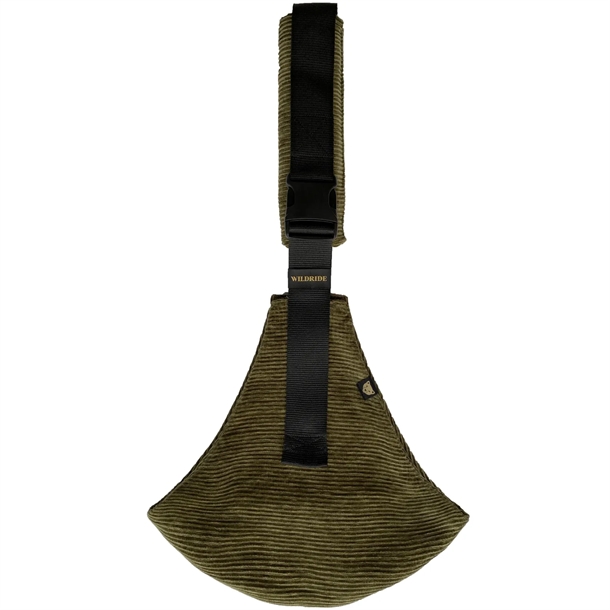 Bæresele   Velvet Olive Green Rib fra Wildride