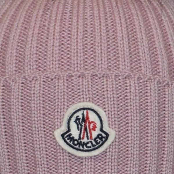 Berretto Pels Hue Rosa   Str. L fra Moncler