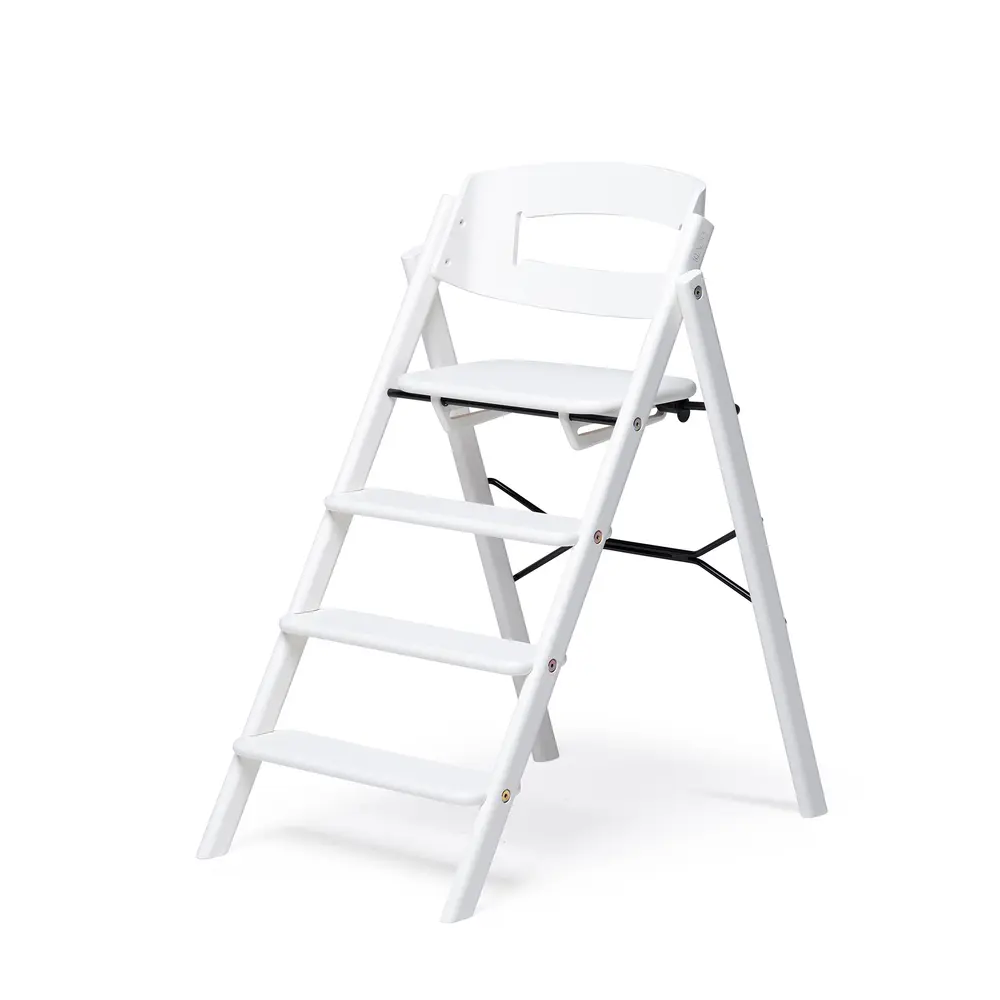 Foldbar Klapp Højstol i Bøg og Hvid – Must-Have til Hjemmet!