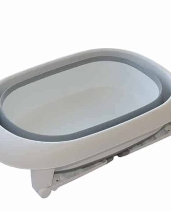 Badekar Foldbar 100 Hvid Grå