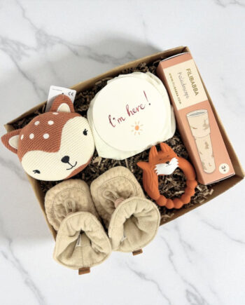 Barselsgave  Brun Gave Med Sager Til Baby