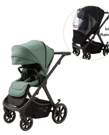 Evoke Klapvogn Inkl Regnslag Grøn