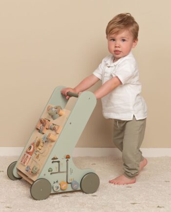 Gåvogn Little Dutch Grøn Træ Sjove Aktiviteter Til Baby