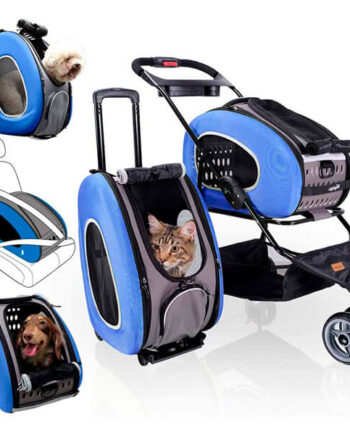 Hundeklapvogn Eva Blå