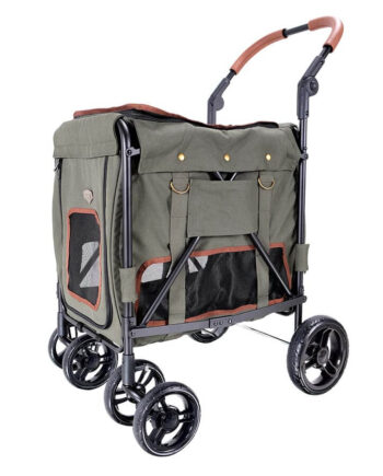 Ibiyaya Hundeklapvogn Gentle Green Til Små Mellem Hunde