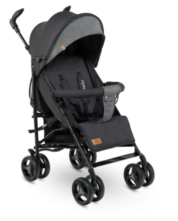 Irma Klapvogn Black Dark Grey