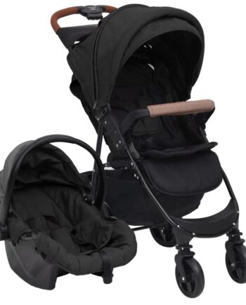 Klapvogn Barnevogn Stål Antracitgrå