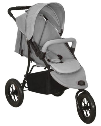 Klapvogn Stål Lysegrå