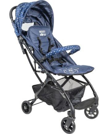 Mickey Mouse Klapvogn Cz10395 Blå Foldbar Med Hætte