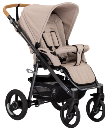 Naturkind Klapvogn Lux Evo Sand Beige Mønster